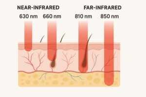 near infrared and far infrared wavelengths